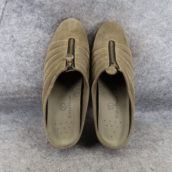 Cole Haan Shoes Women 8 Mule Slip On Comfort Leather Zip Waterproof Fashion Clog - Picture 7 of 15